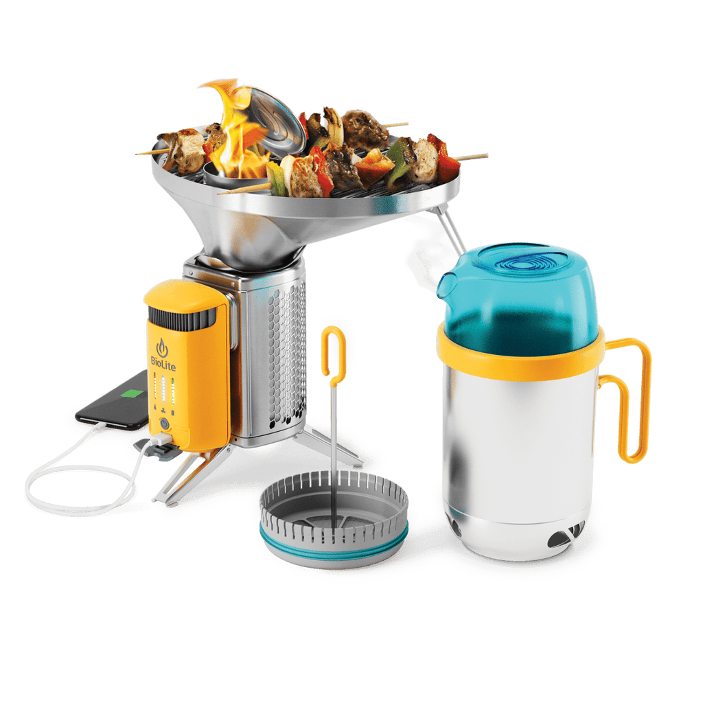 BioLite CampStove Portable Grill for Grilling with Wood