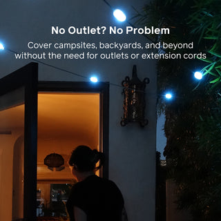 Solar String Lights: 44' Color