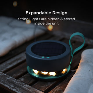 Solar String Lights: 44' in White